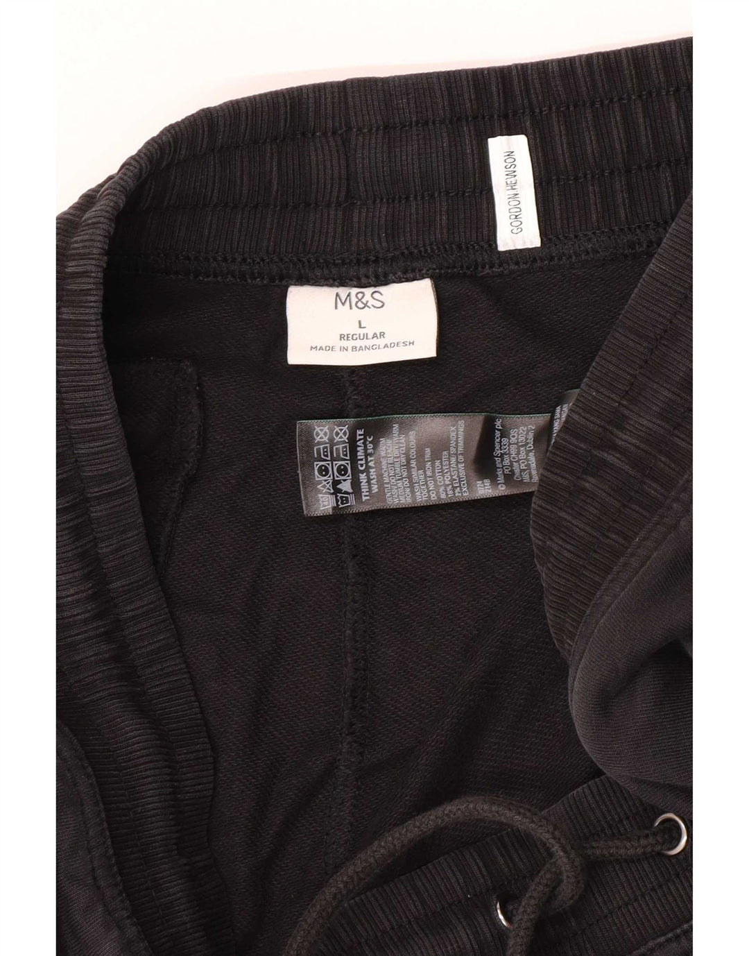 Męskie spodnie dresowe Marks & Spencer, duże, czarne, bawełniane