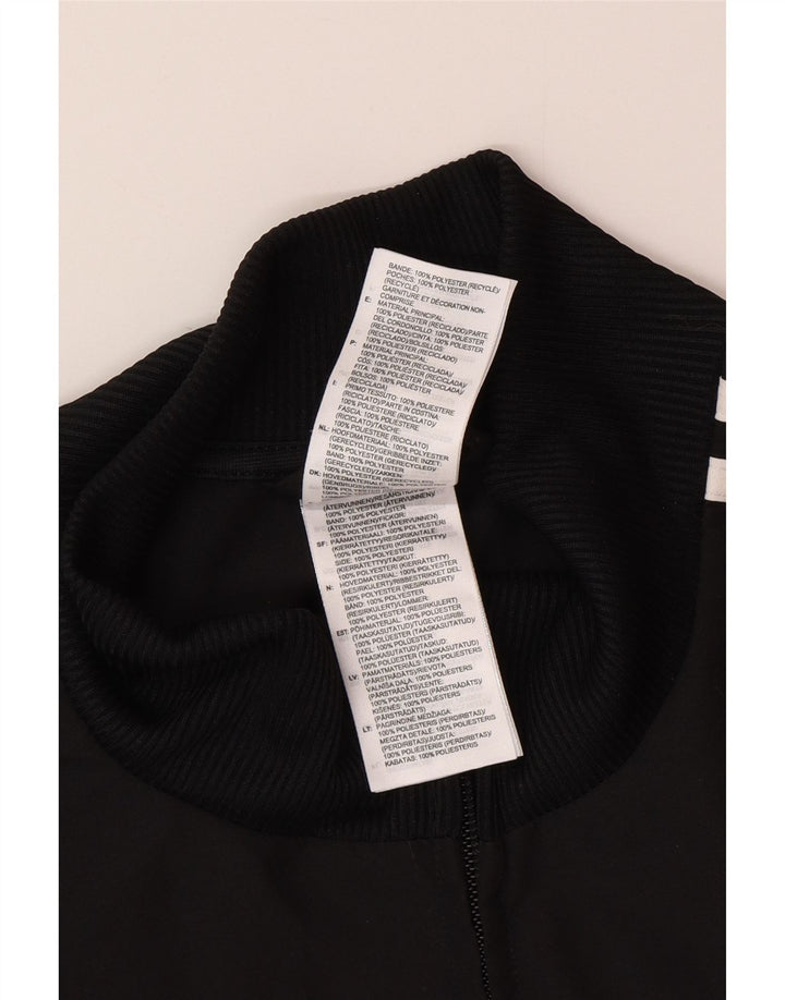 Adidas Męska bluza dresowa, duża, czarna, poliestrowa