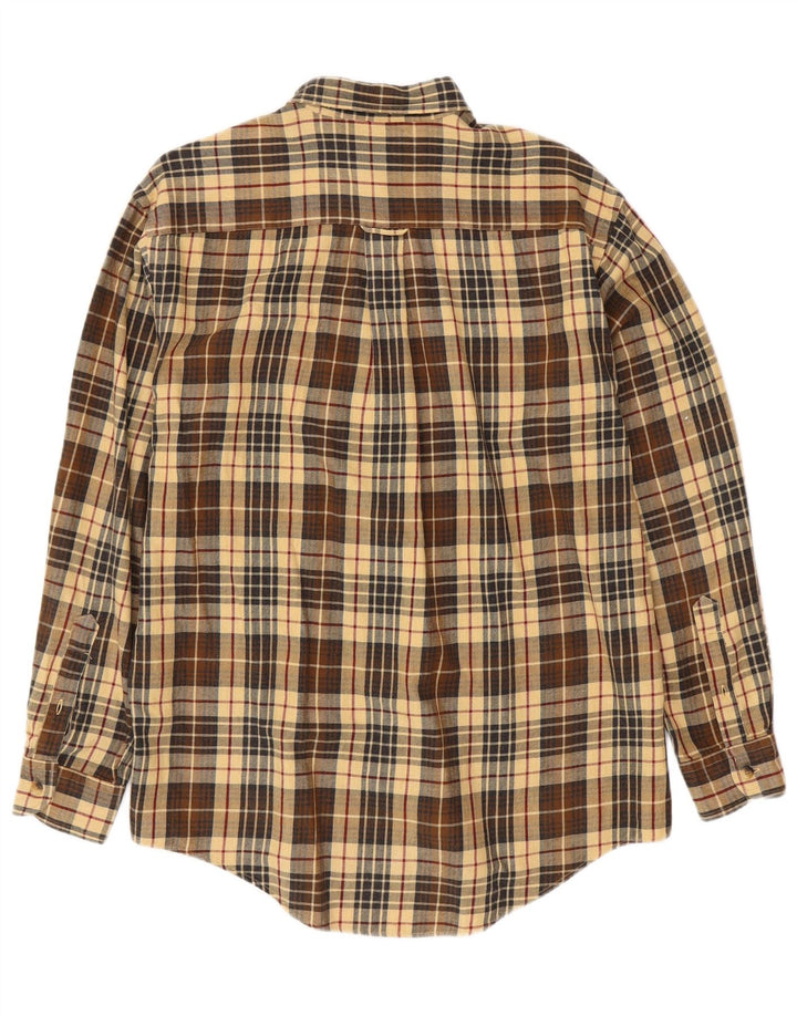 Męska koszula flanelowa NAUTICA, bawełniana w brązową kratkę