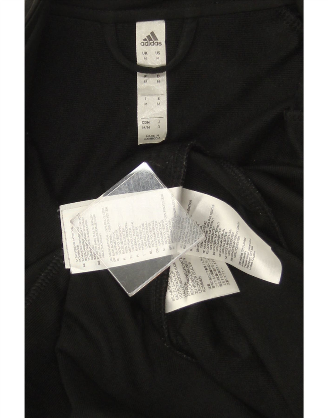 Męska kurtka dresowa ADIDAS, średni czarny poliester