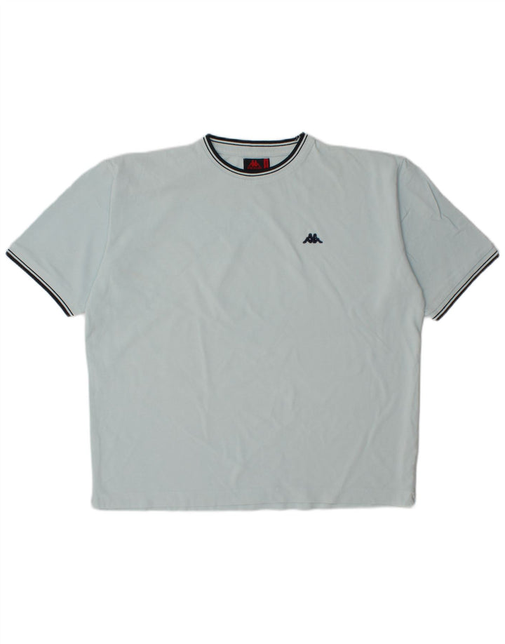 KAPPA Męski T-shirt Top XL Niebieska Bawełna
