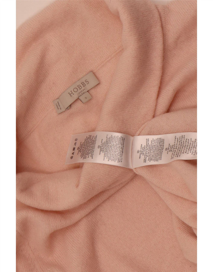 Sweter damski Hobbs z okrągłym dekoltem, UK 10, mały, różowy, wełniany