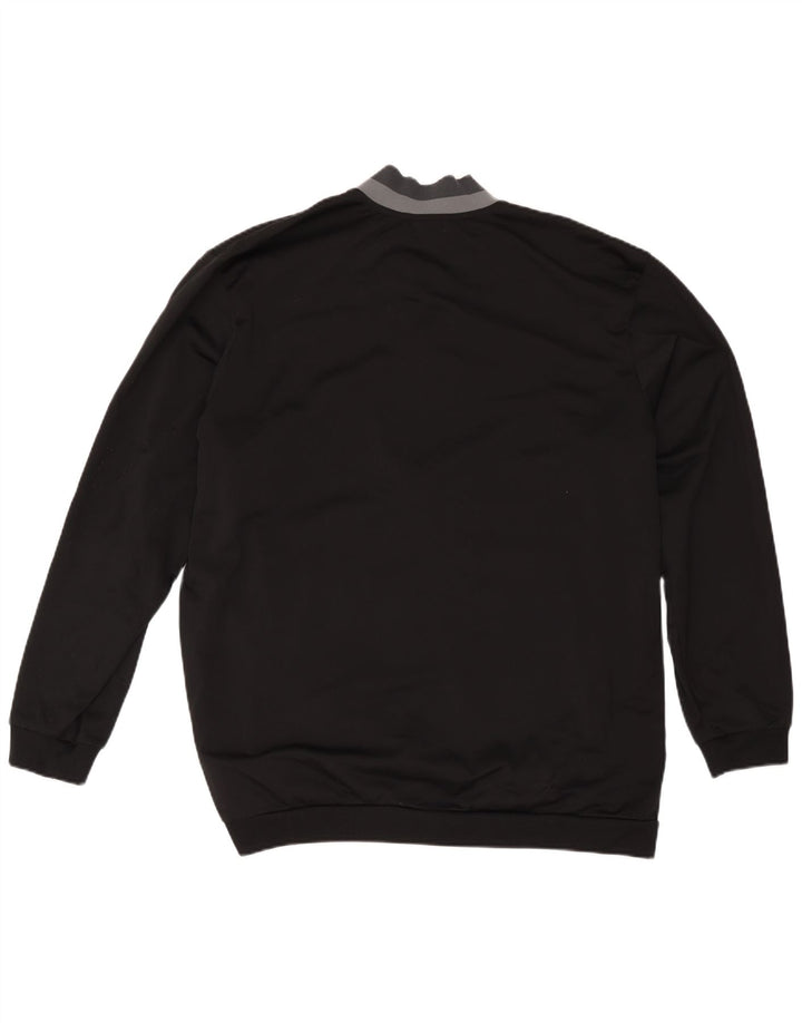 Adidas Męska bluza dresowa Top 2XL Czarny poliester z blokami kolorów