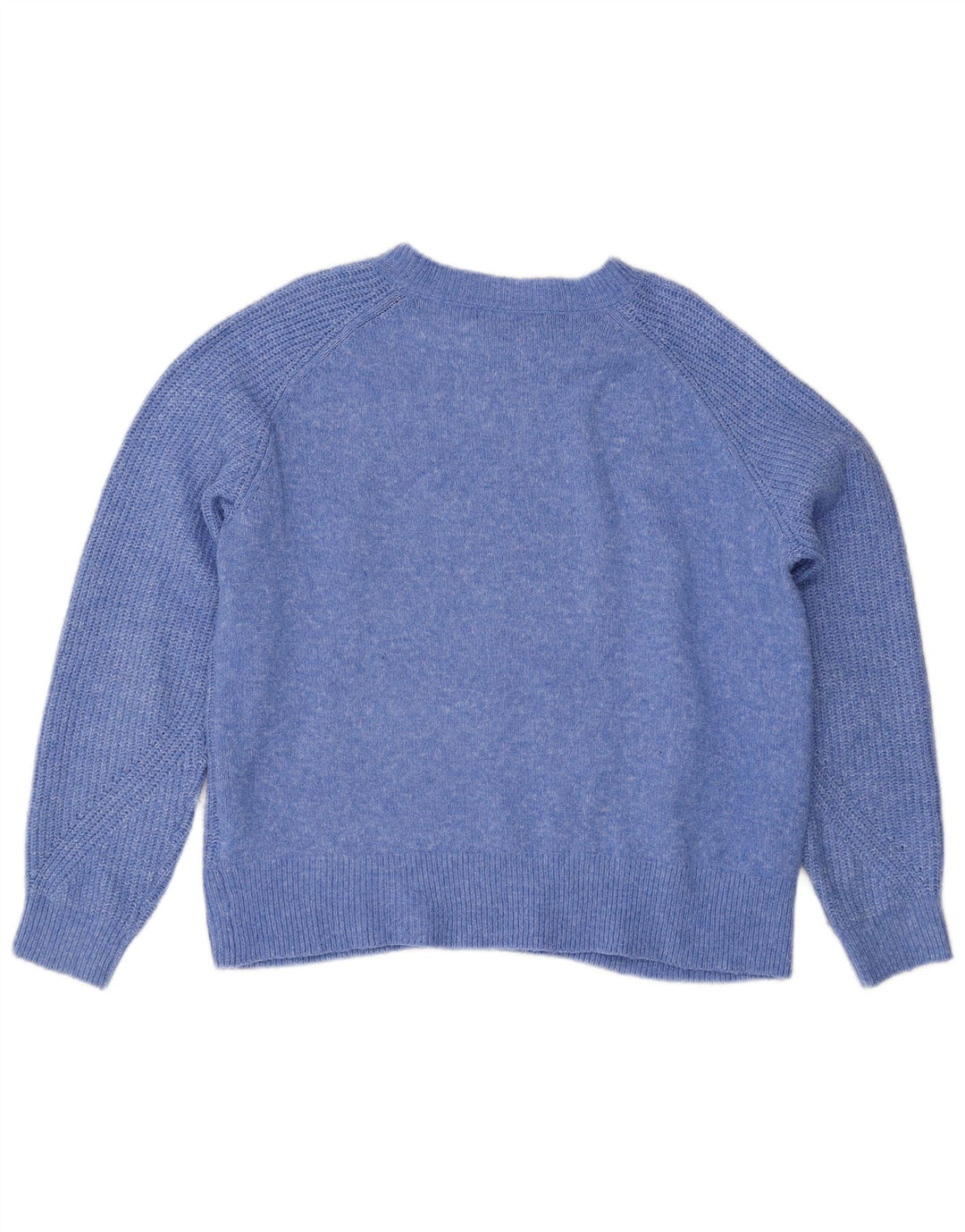 Marks & Spencer Damski sweter oversize z okrągłym dekoltem, UK 14, średni niebieski