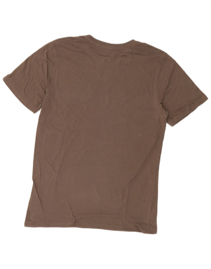 Męski T-shirt z grafiką Hurley Średni brązowy bawełniany