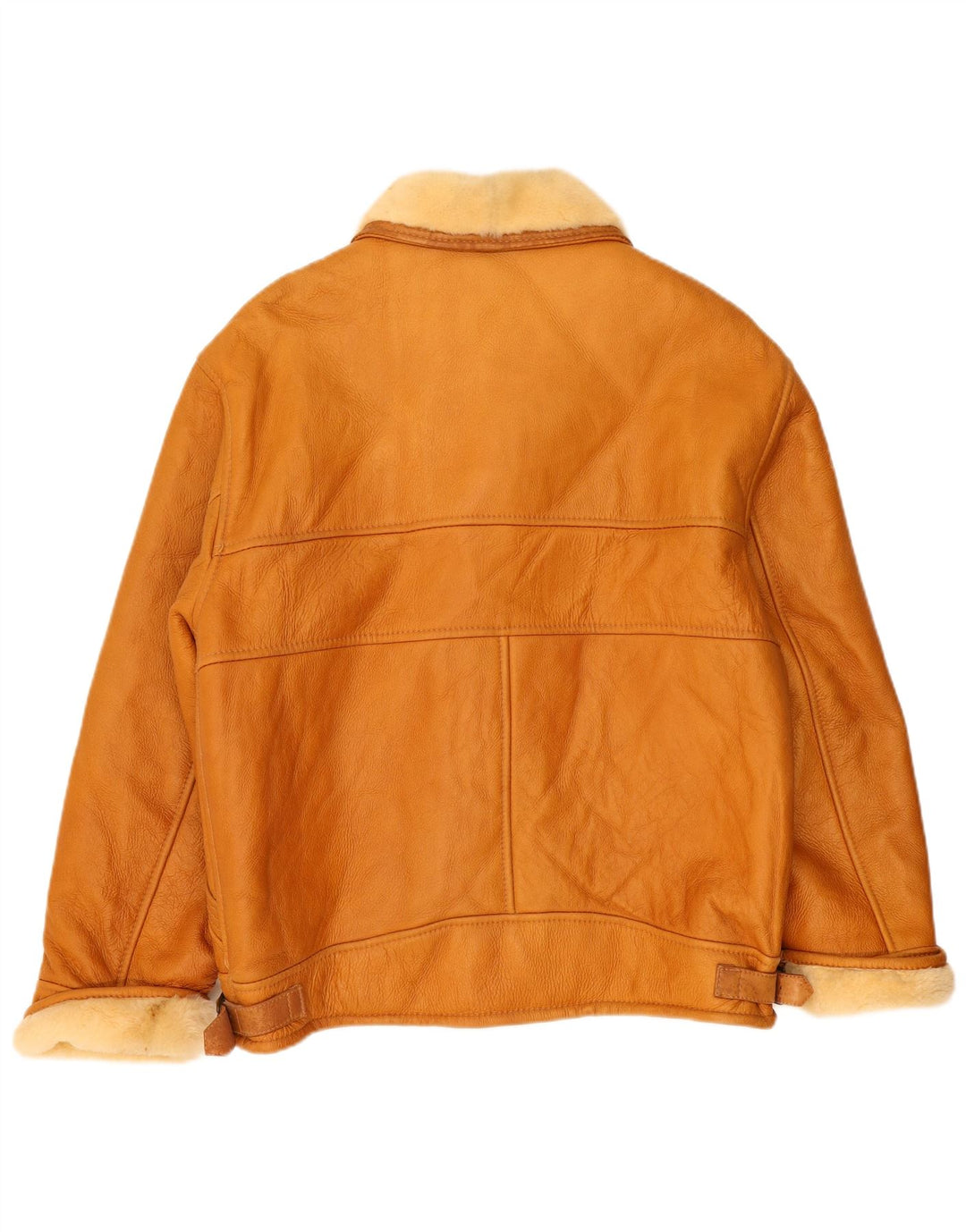 Męska kurtka Shearling VINTAGE IT 52 XL Beżowa kurtka Shearling