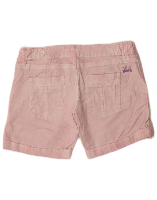 Billabong Womens Regular Fit Chino Shorts US 2 XS W30 Pink Cotton
