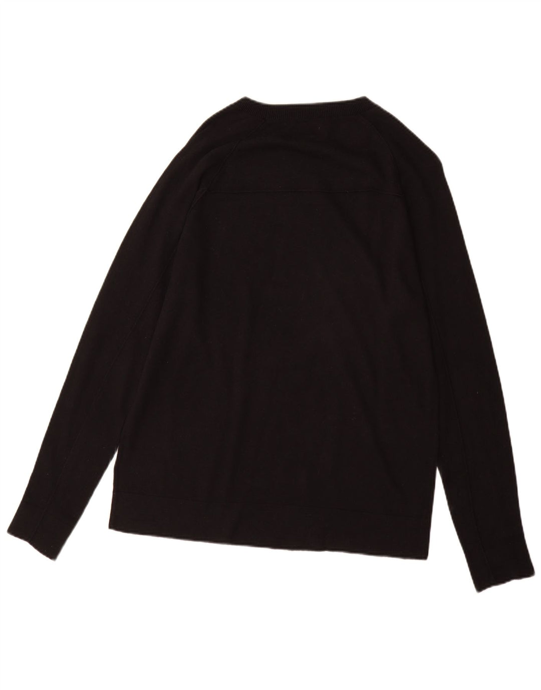 Farhi Męski sweter z dekoltem w łódkę, duży, czarny, bawełniany