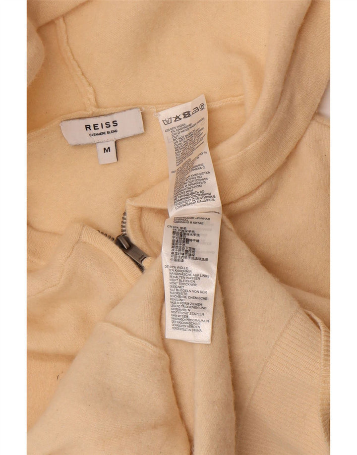 Sweter damski Reiss Crop Cardigan UK 12 Średni złamanej białej wełny