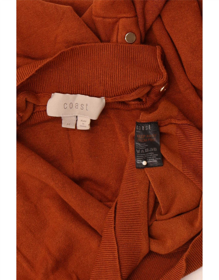 Sweter damski z golfem Coast UK 12 Średni brązowy wiskoza