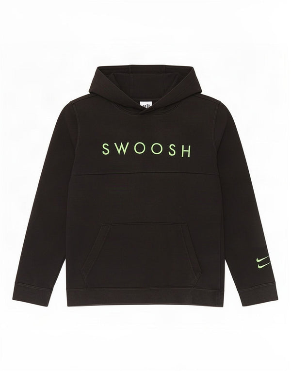 Dziewczęca bluza z kapturem z grafiką Nike 13-14 lat XL, czarna, bawełniana