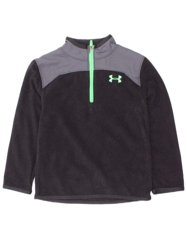 Chłopięcy sweter polarowy Under Armour z zamkiem błyskawicznym, 4-5 lat, w kolorze czarnym