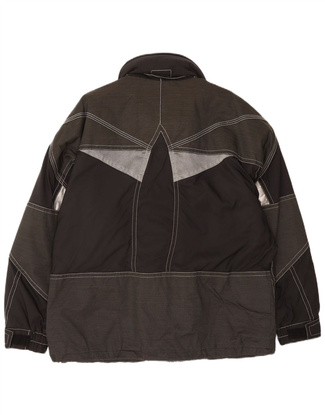 Męska kurtka narciarska z kapturem Colmar IT 52, duża, czarna, z blokami kolorów