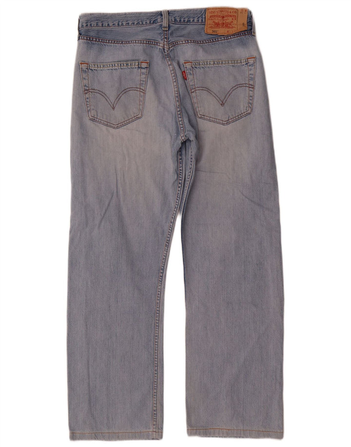 Męskie jeansy Levi's 501 Straight W33 L28 Niebieskie bawełniane