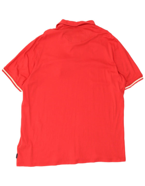 Męska koszulka polo Ted Baker, rozmiar 5 XL, czerwona, bawełniana