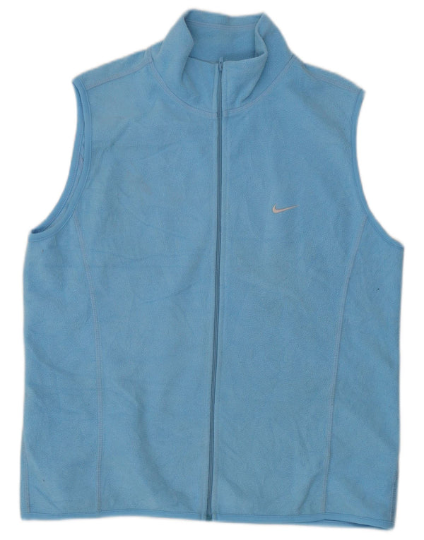 Damska kamizelka polarowa Nike UK 14, duża niebieska, poliester