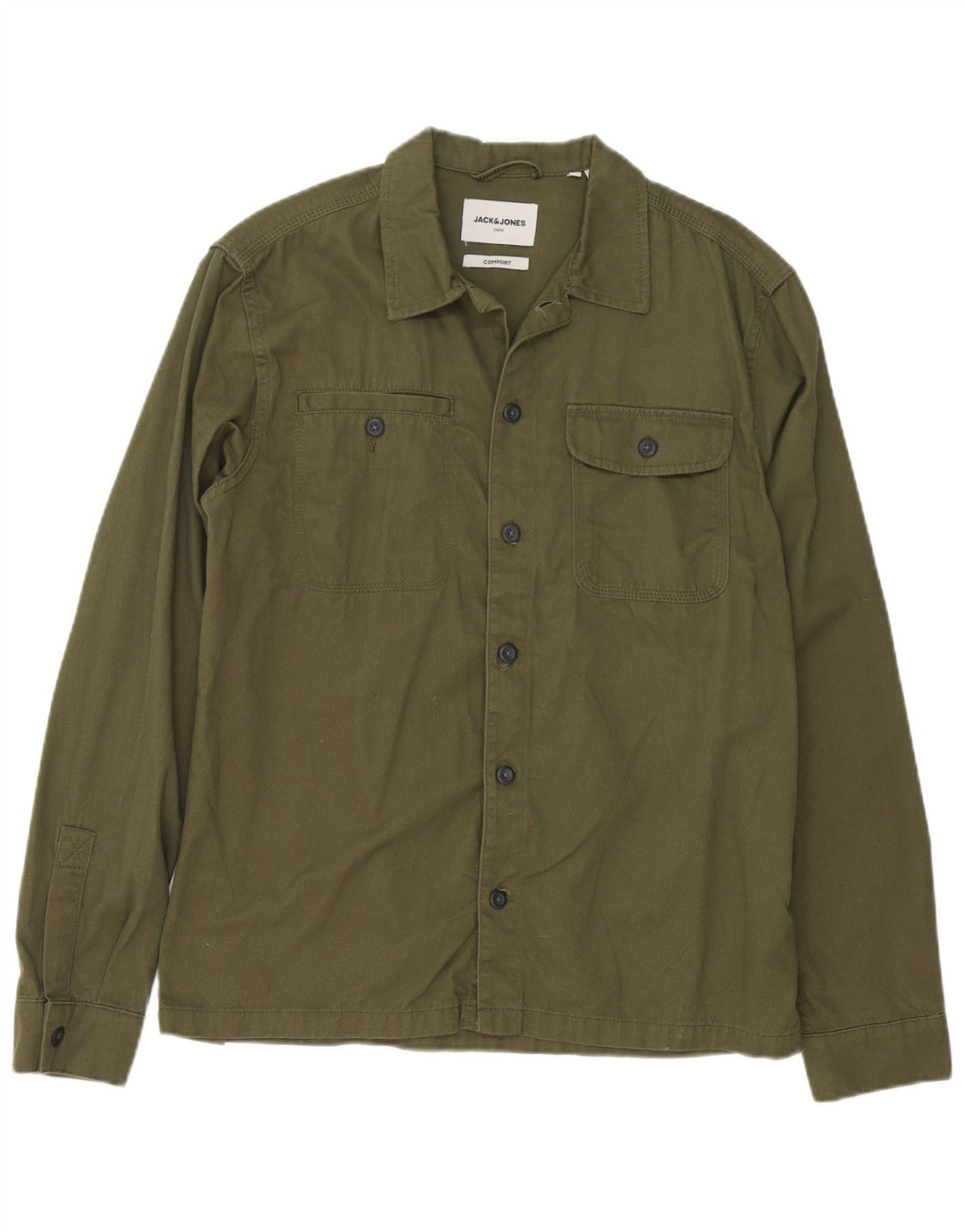 Koszula męska Jack & Jones, duża, bawełniana khaki