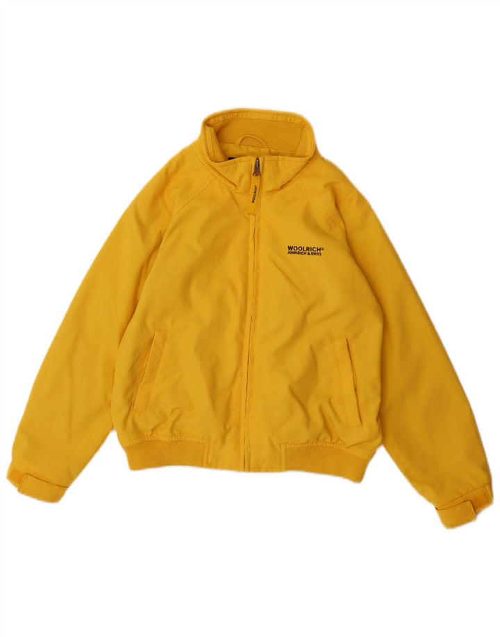WOOLRICH Chłopięca kurtka bomberka 7-8 lat, żółta nylonowa