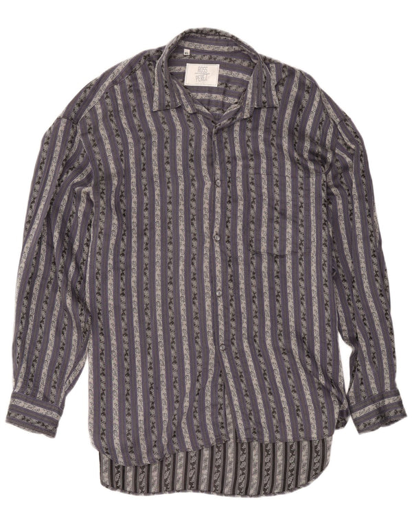 Koszula męska Vintage XL, bawełniana w szare paski