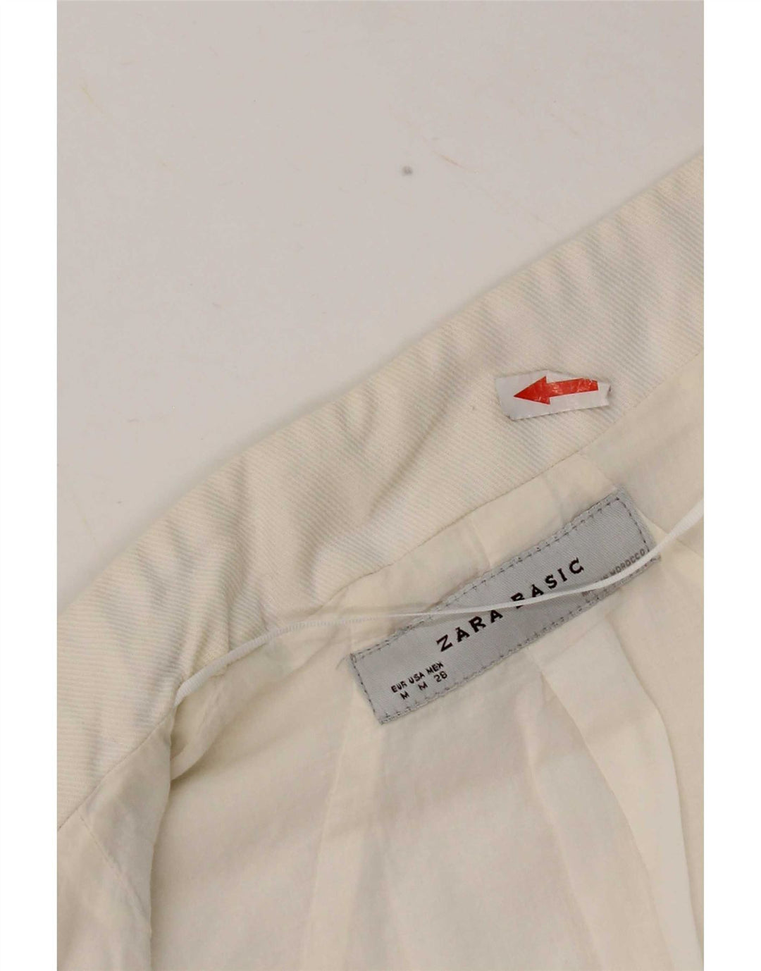 Kurtka damska Zara Otwarte Bolero UK 12 Średnia Biała Bawełna