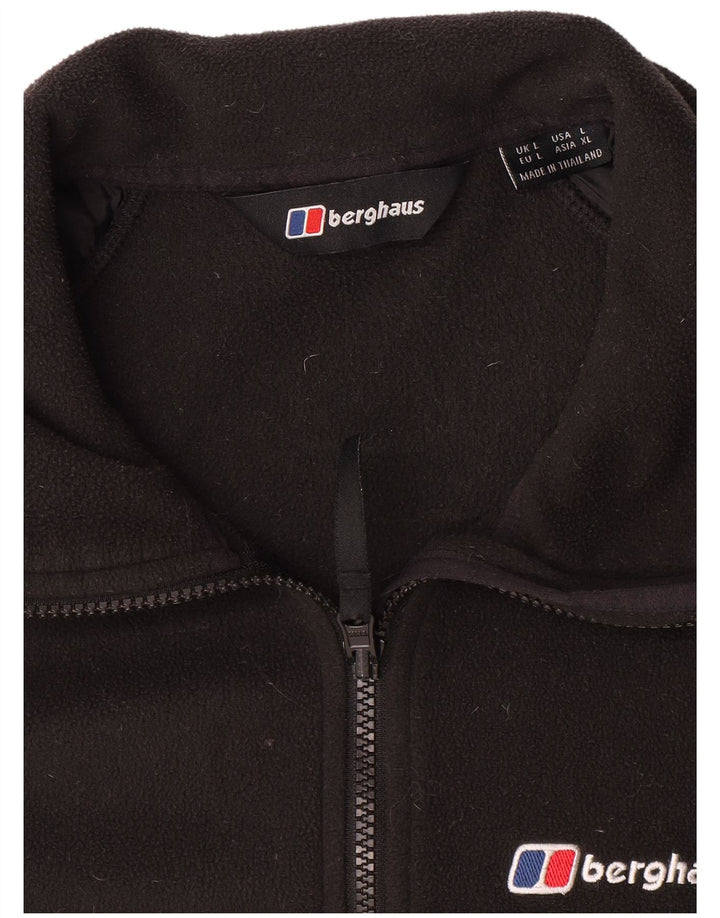 Męska kurtka polarowa Berghaus UK 40, duża, czarna, poliestrowa