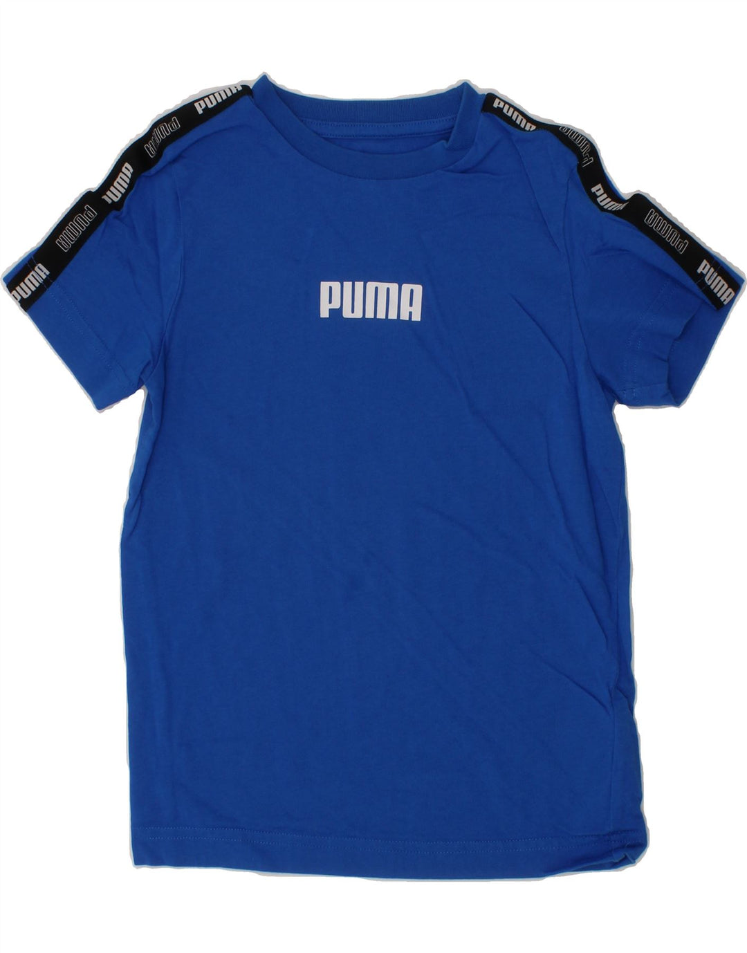 PUMA Boys Graphic T-Shirt Top 7-8 Years Blue Cotton Vintage Puma and Second-Hand Puma from Messina Hembry 