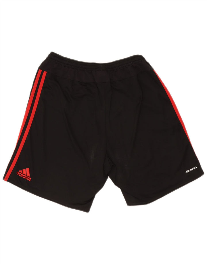 Męskie spodenki sportowe Adidas Manchester United, średni czarny poliester