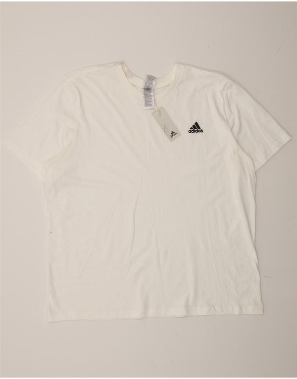Adidas Męska koszulka Top 2XL Biała bawełna