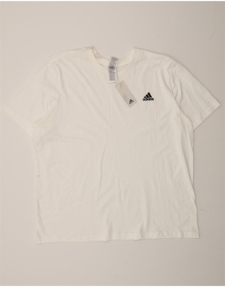 Adidas Męska koszulka Top 2XL Biała bawełna