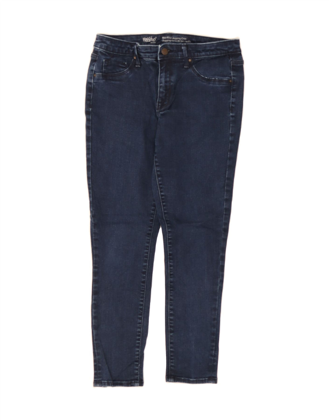MOSSIMO Womens Mid Rise Jegging Jeans US 8 Medium W29 L25 Navy Blue Cotton Vintage Mossimo and Second-Hand Mossimo from Messina Hembry 