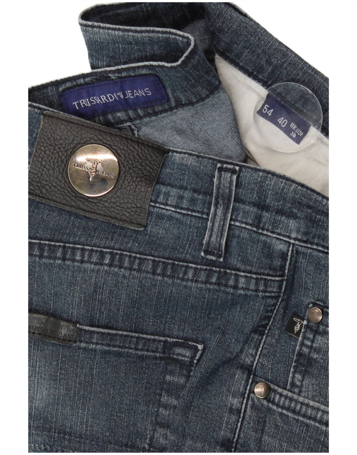 Męskie proste dżinsy Trussardi W38 L34 Niebieskie