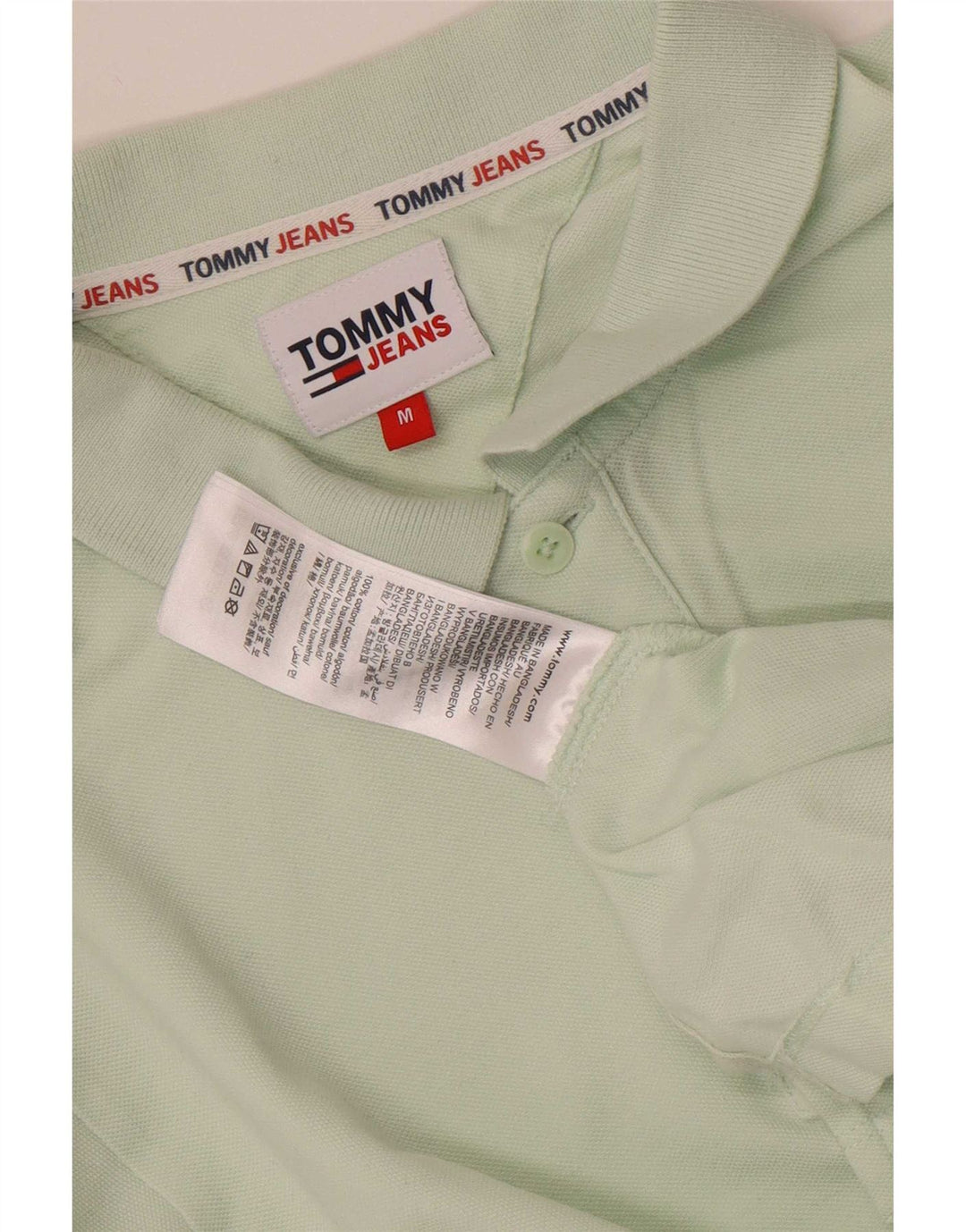 Męska koszulka polo Tommy Hilfiger w kolorze średniej zielonej bawełny