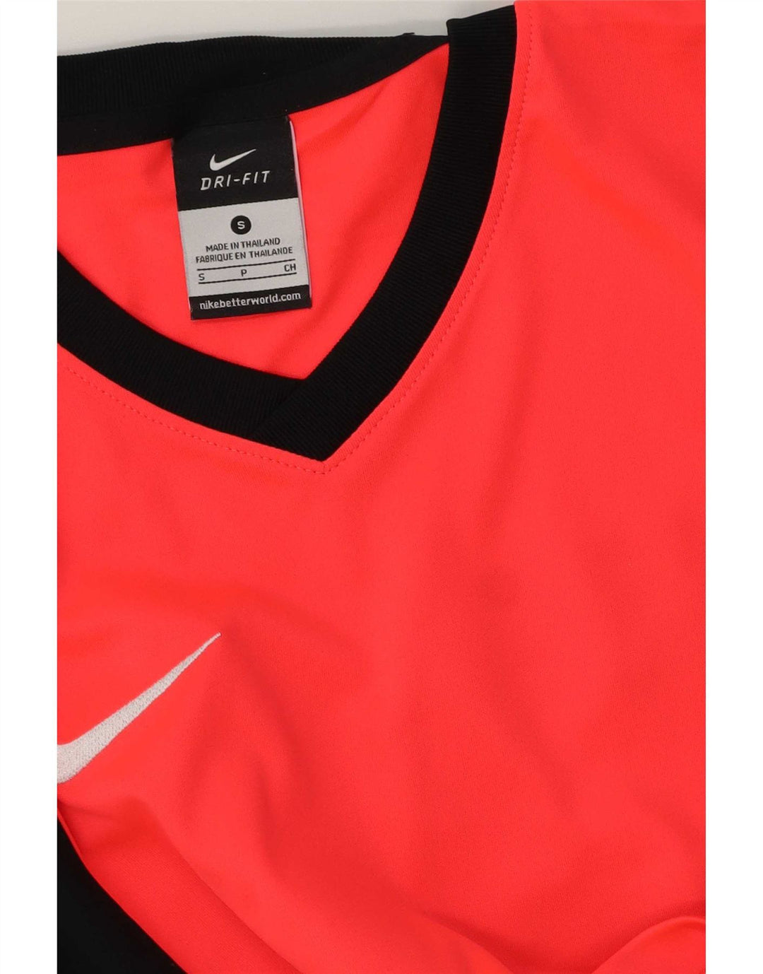 Męski T-shirt Nike Dri Fit z grafiką, mały, czerwony, z blokami kolorów