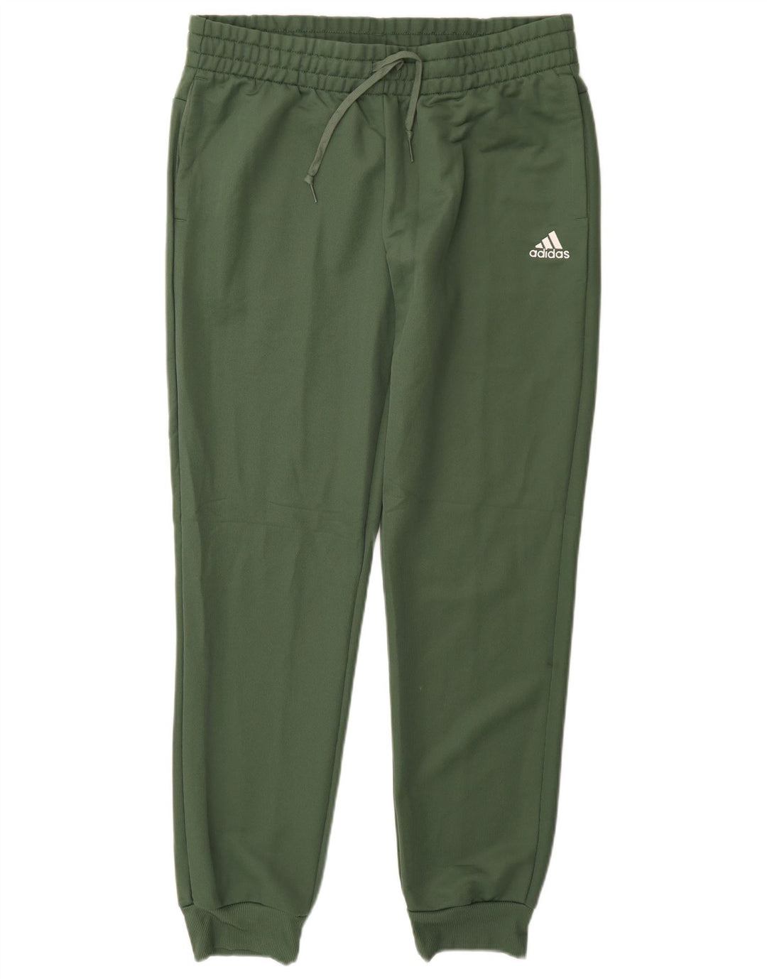 Damskie spodnie dresowe ADIDAS Joggers UK 16/18, duże, khaki, poliester