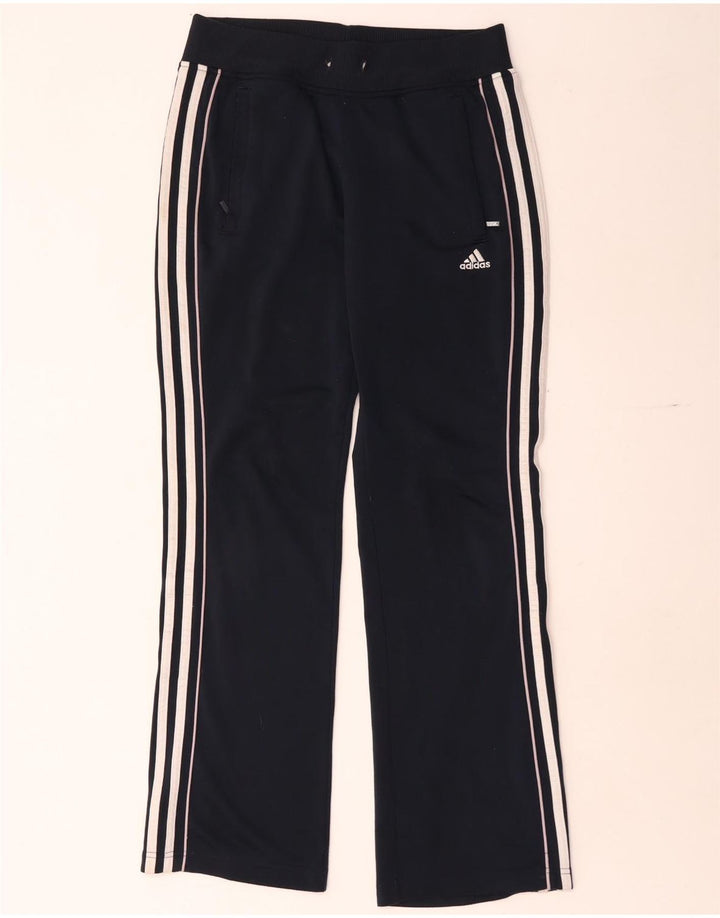 Damskie spodnie dresowe Adidas UK 10, małe, czarne, poliestrowe