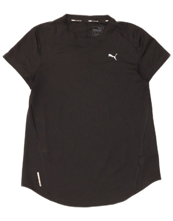 T-shirt damski PUMA Top UK 6 XS, czarny poliester