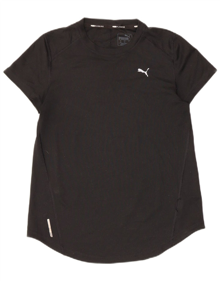 T-shirt damski PUMA Top UK 6 XS, czarny poliester