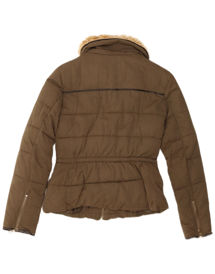 Damska ocieplana kurtka Zara UK 6 XS Khaki