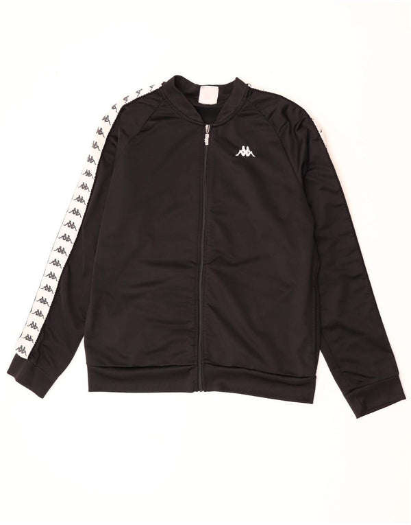 Męska bluza dresowa Kappa z grafiką XL, czarny poliester