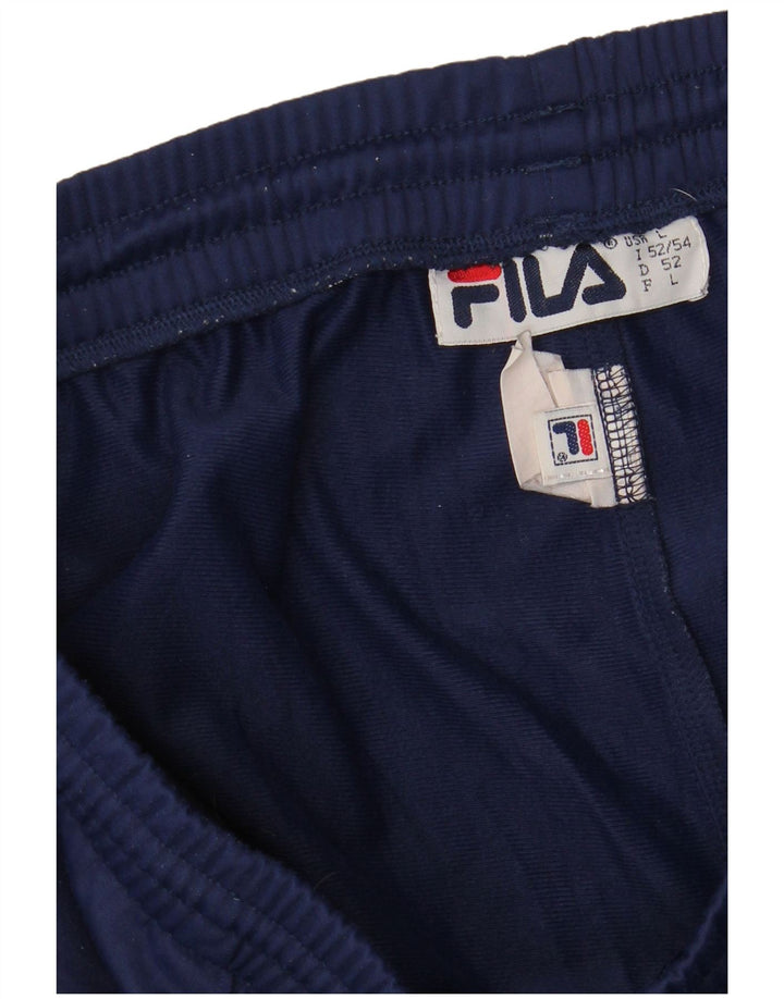 FILA Mens Tracksuit Trousers Large  Navy Blue