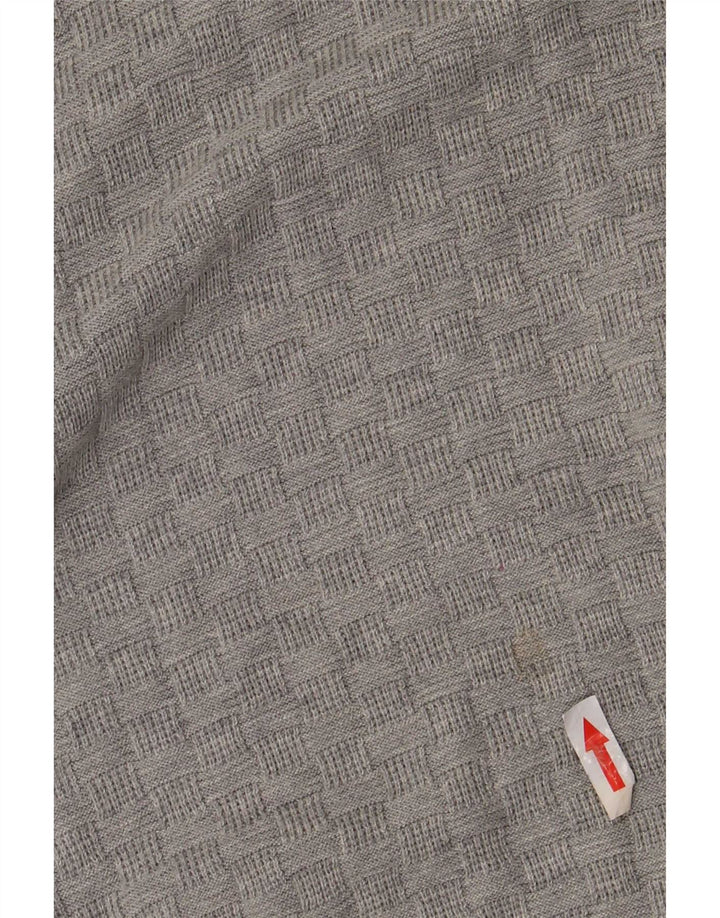 Marks & Spencer Męski sweter polo XL, szary, bawełniany