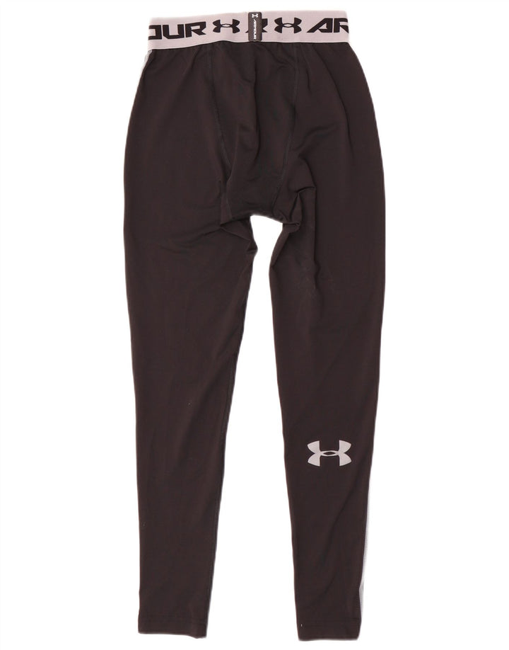 Męskie legginsy Under Armour z grafiką, średni czarny poliester