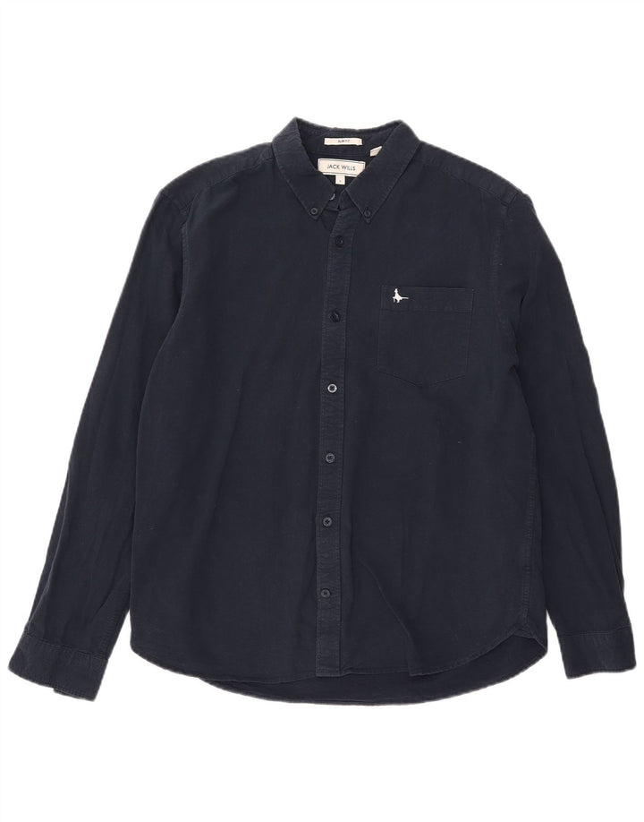 Koszula męska JACK WILLS Slim Fit, duża, granatowa
