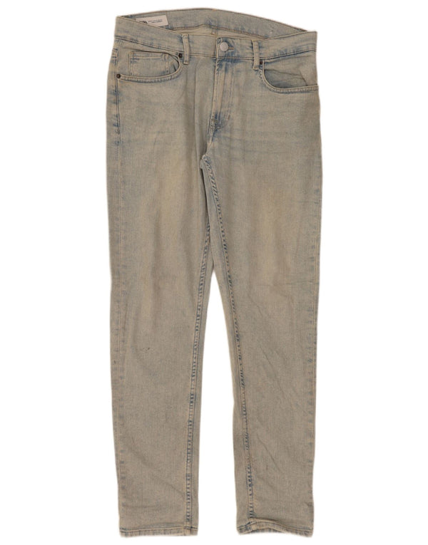 Męskie jeansy slim fit Zara EU 42 Large W32 L32 Niebieskie bawełniane