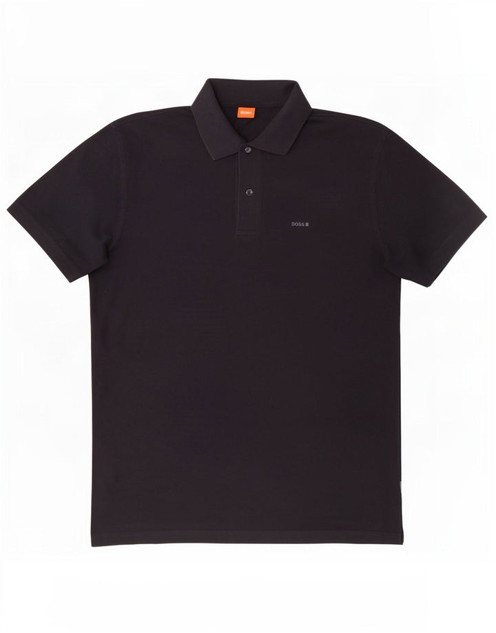 Męska koszulka polo Hugo Boss, duża, granatowa, bawełniana