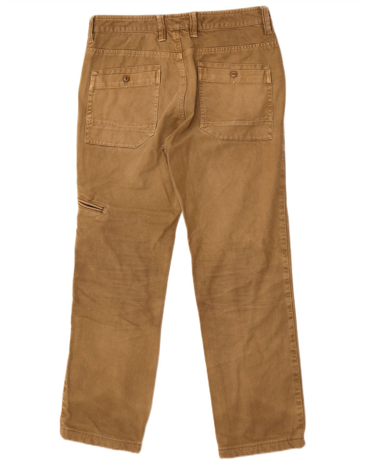 Męskie proste spodnie cargo Best Company IT 48 Medium W32 L29 Brązowa bawełna