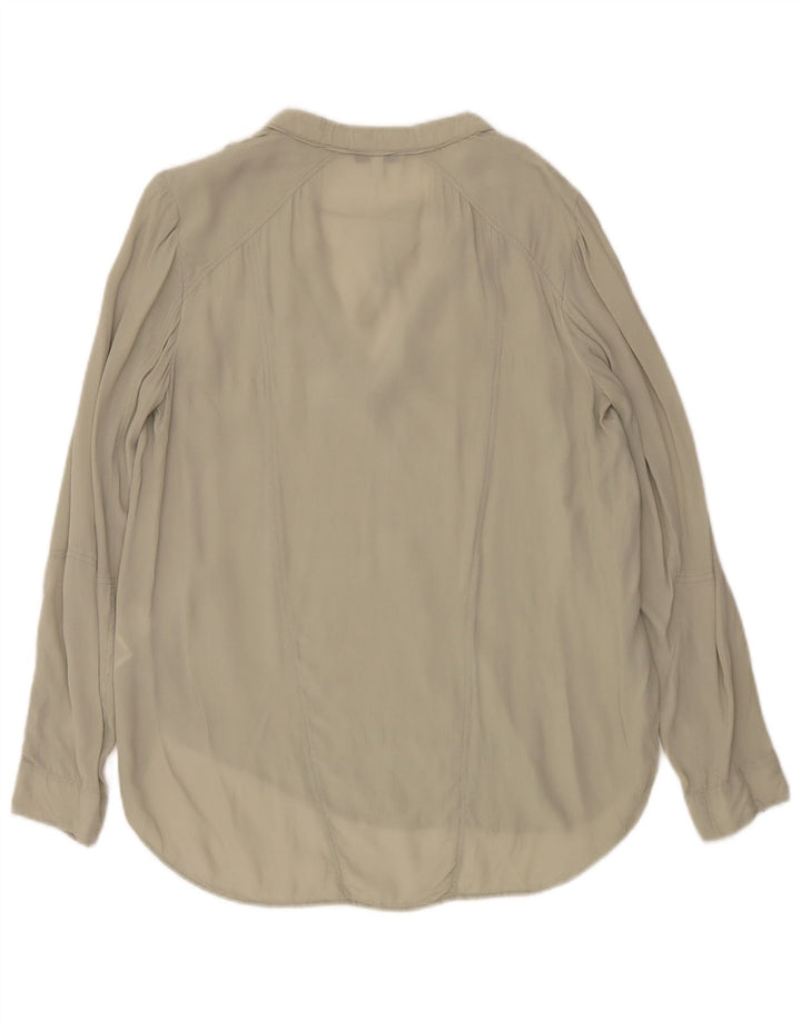 Damska bluzka oversize Reiss UK 8 Small, zielona wiskoza