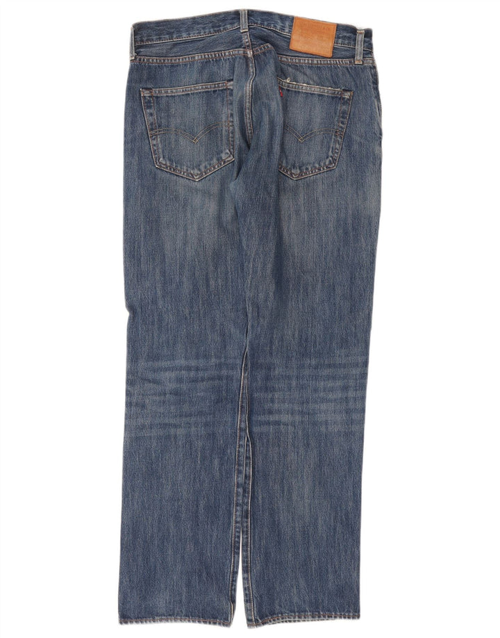 Męskie jeansy Levi's 501 Straight W32 L32 Niebieskie bawełniane