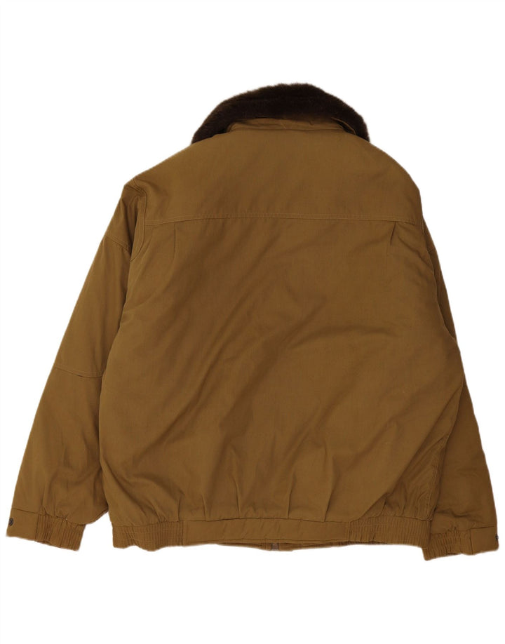 Męska kurtka wyściełana Challenger UK 42 XL Khaki, poliester z blokami kolorów