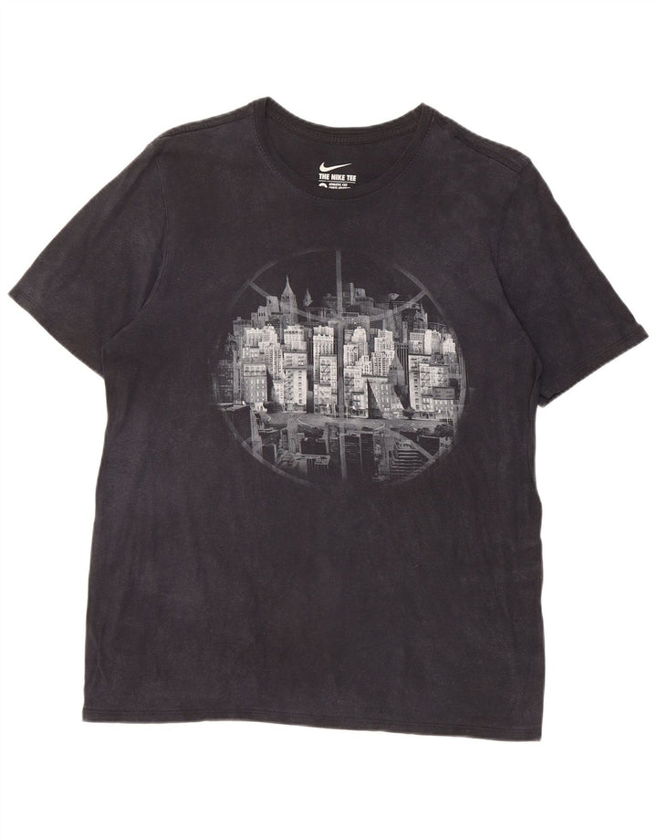 Męski T-shirt Nike Athletic Cut Graphic Top, średni czarny